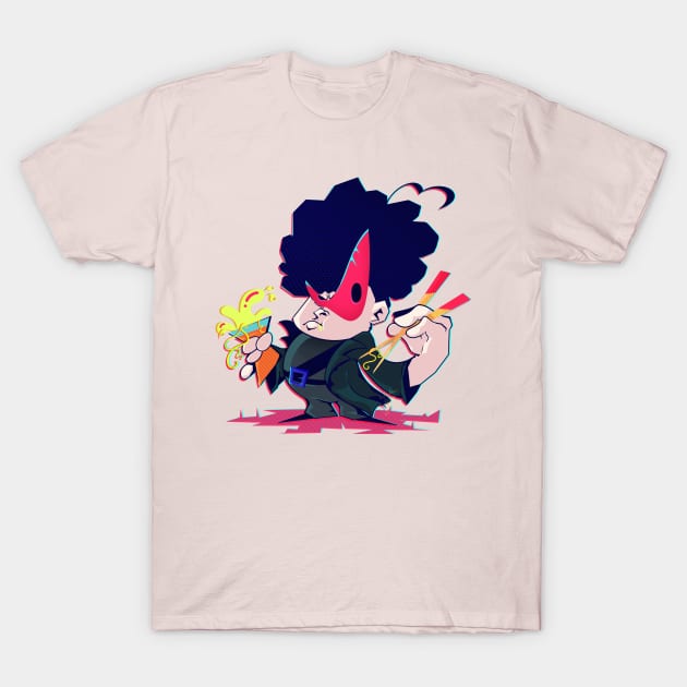 Colonel Noodle T-Shirt by Fluffbot's Lair